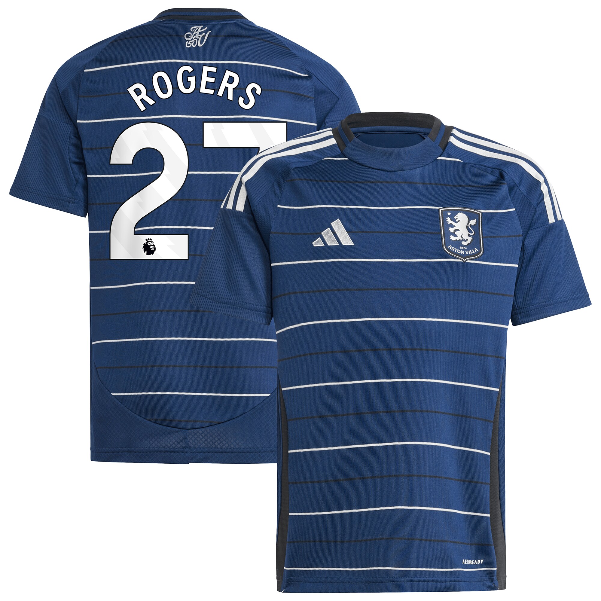 Aston Villa aston villa adidas third shirt 2024-25 – kids with rogers 27 printing Collection | AVFC Jerseys & Fan Gear
