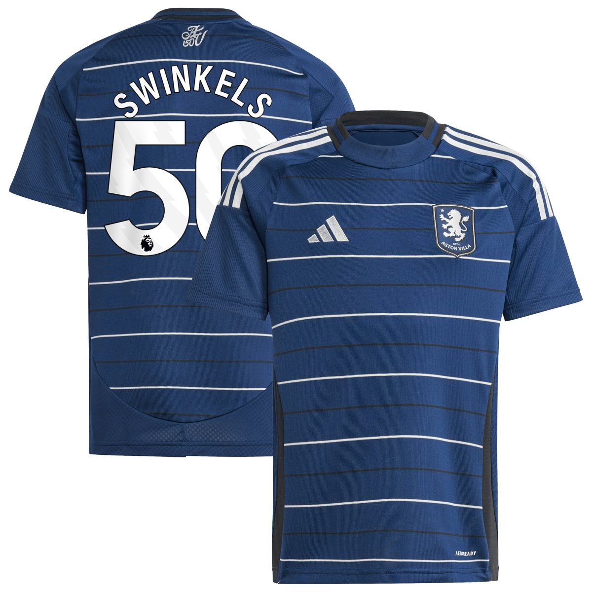 Aston Villa aston villa adidas third shirt 2024-25 – kids with swinkels 50 printing Collection | AVFC Jerseys & Fan Gear