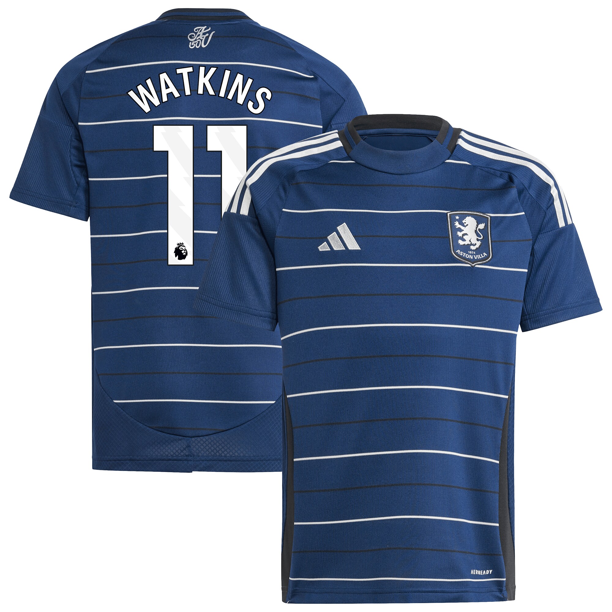 Aston Villa aston villa adidas third shirt 2024-25 – kids with watkins 11 printing Collection | AVFC Jerseys & Fan Gear