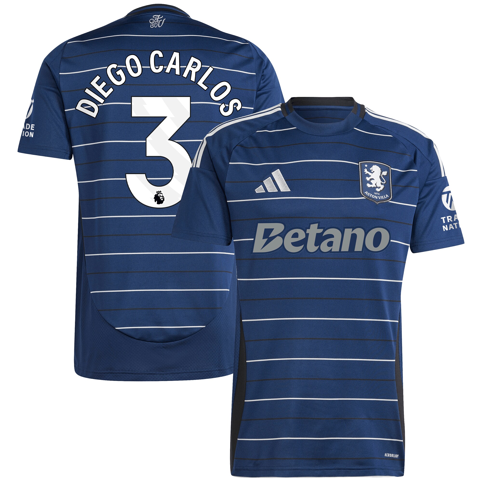 Aston Villa aston villa adidas third shirt 2024-25 with diego carlos 3 printing Collection | AVFC Jerseys & Fan Gear