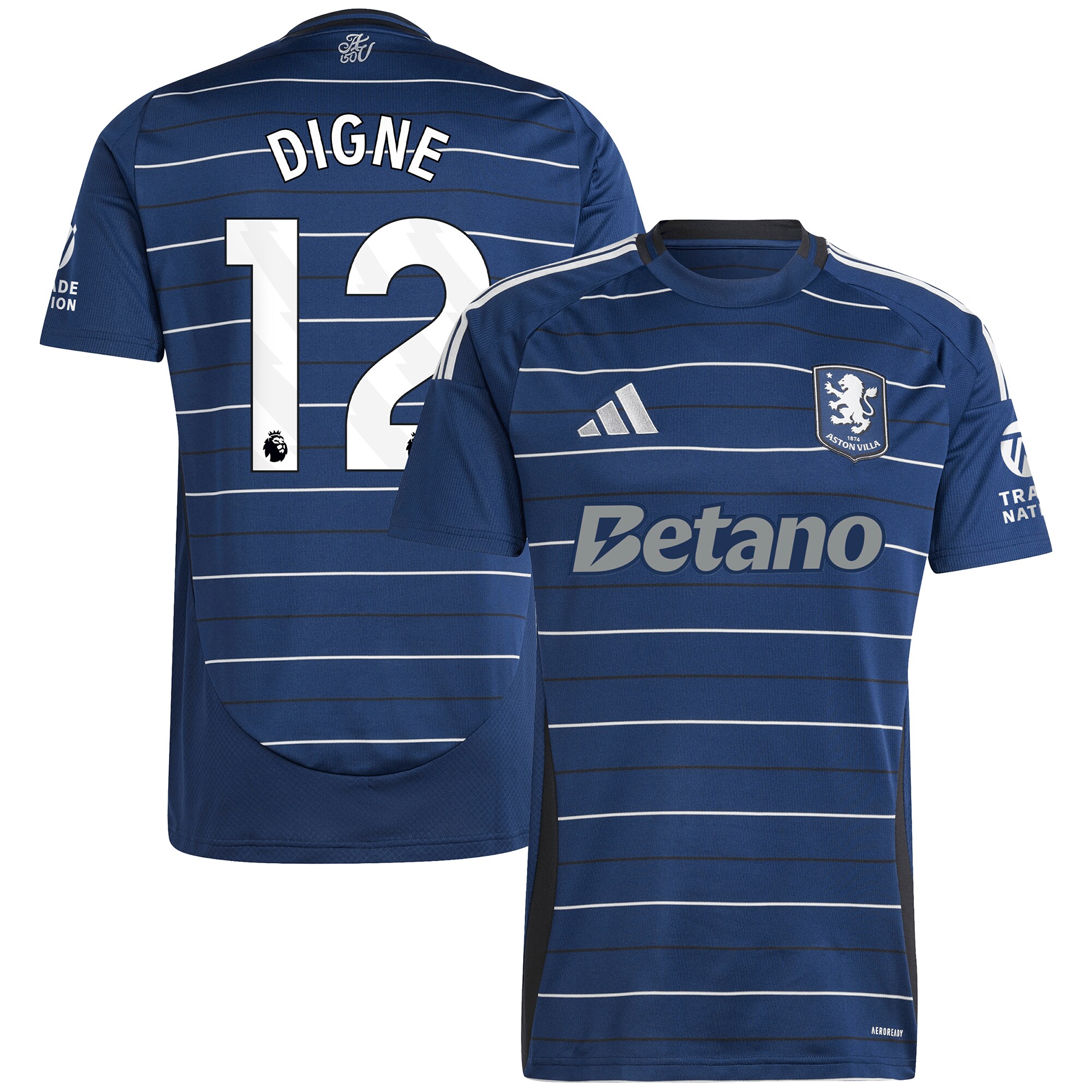 Aston Villa aston villa adidas third shirt 2024-25 with digne 12 printing Collection | AVFC Jerseys & Fan Gear