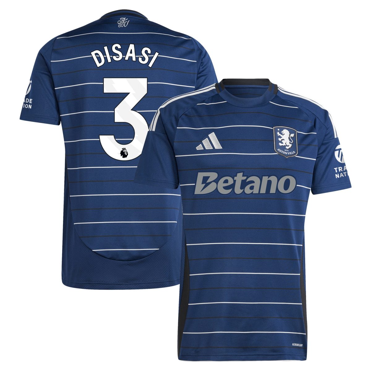 Aston Villa aston villa adidas third shirt 2024-25 with disasi 3 printing Collection | AVFC Jerseys & Fan Gear