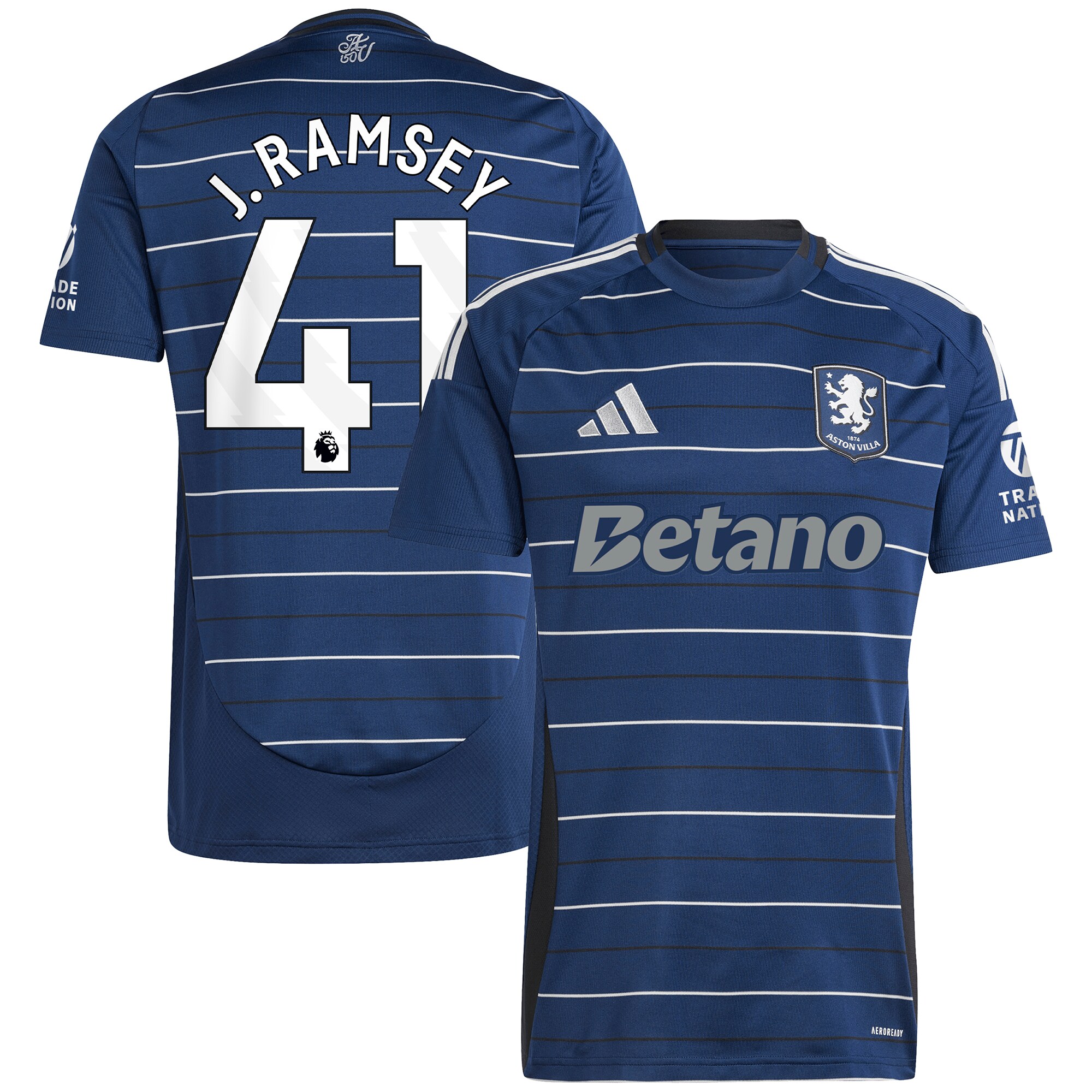 Aston Villa aston villa adidas third shirt 2024-25 with j. ramsey 41 printing Collection | AVFC Jerseys & Fan Gear
