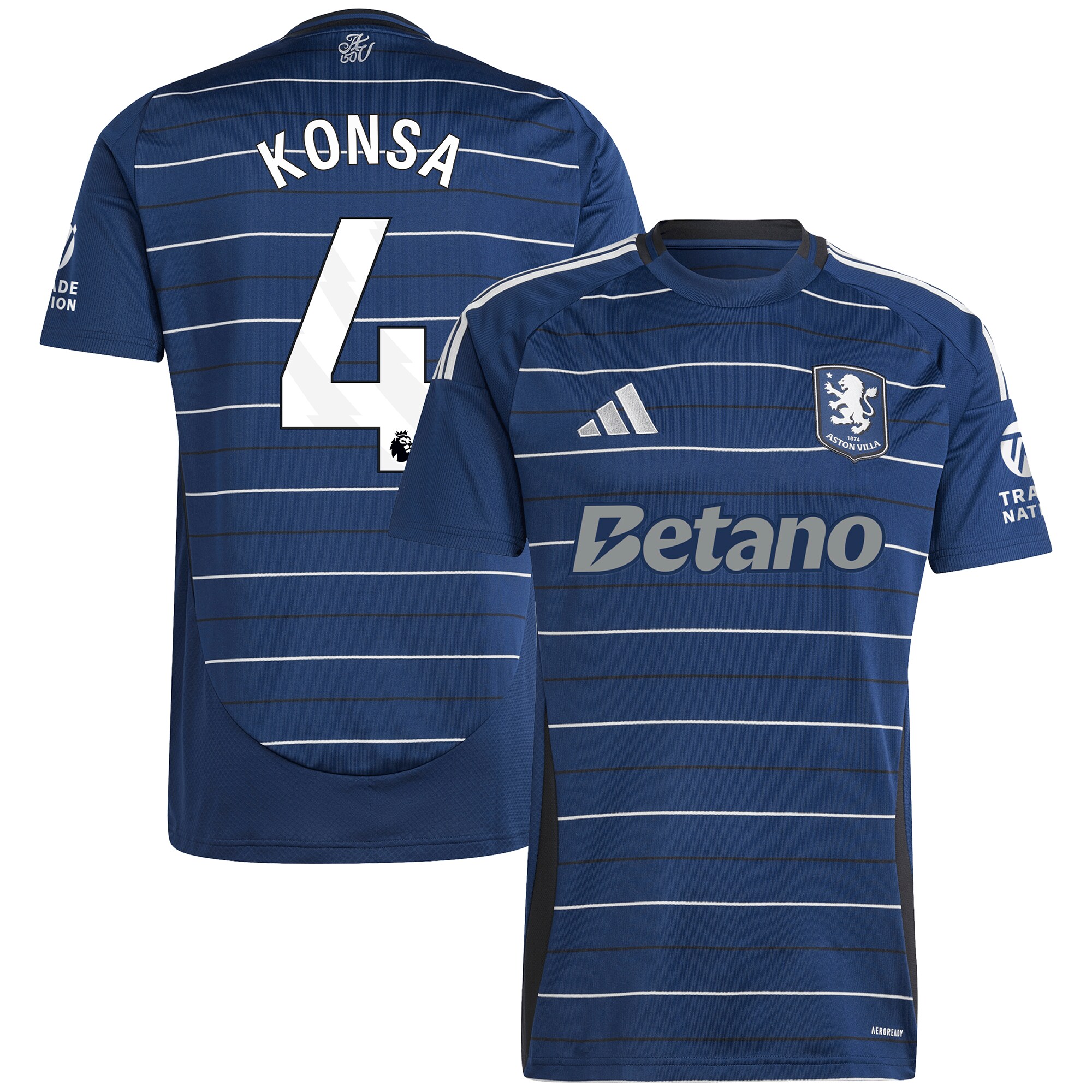 Aston Villa aston villa adidas third shirt 2024-25 with konsa 4 printing Collection | AVFC Jerseys & Fan Gear