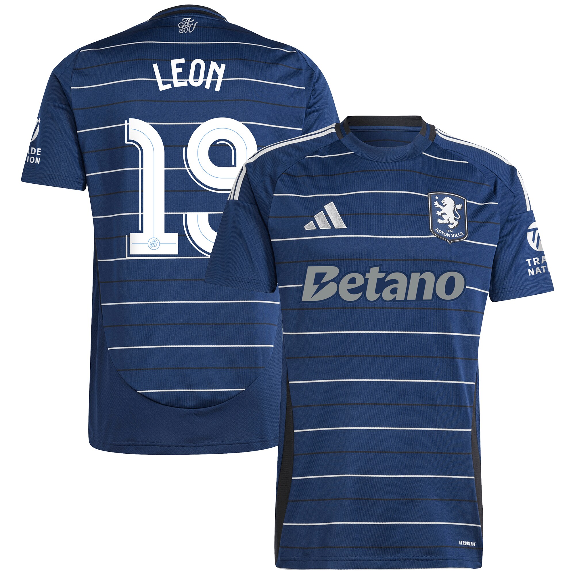 Aston Villa aston villa adidas third shirt 2024-25 with leon 19 cup printing Collection | AVFC Jerseys & Fan Gear
