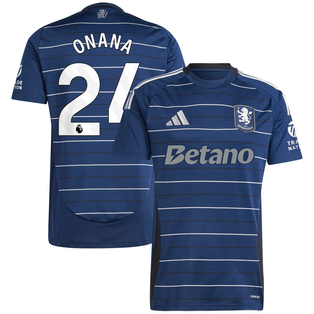 Aston Villa aston villa adidas third shirt 2024-25 with onana 24 printing Collection | AVFC Jerseys & Fan Gear