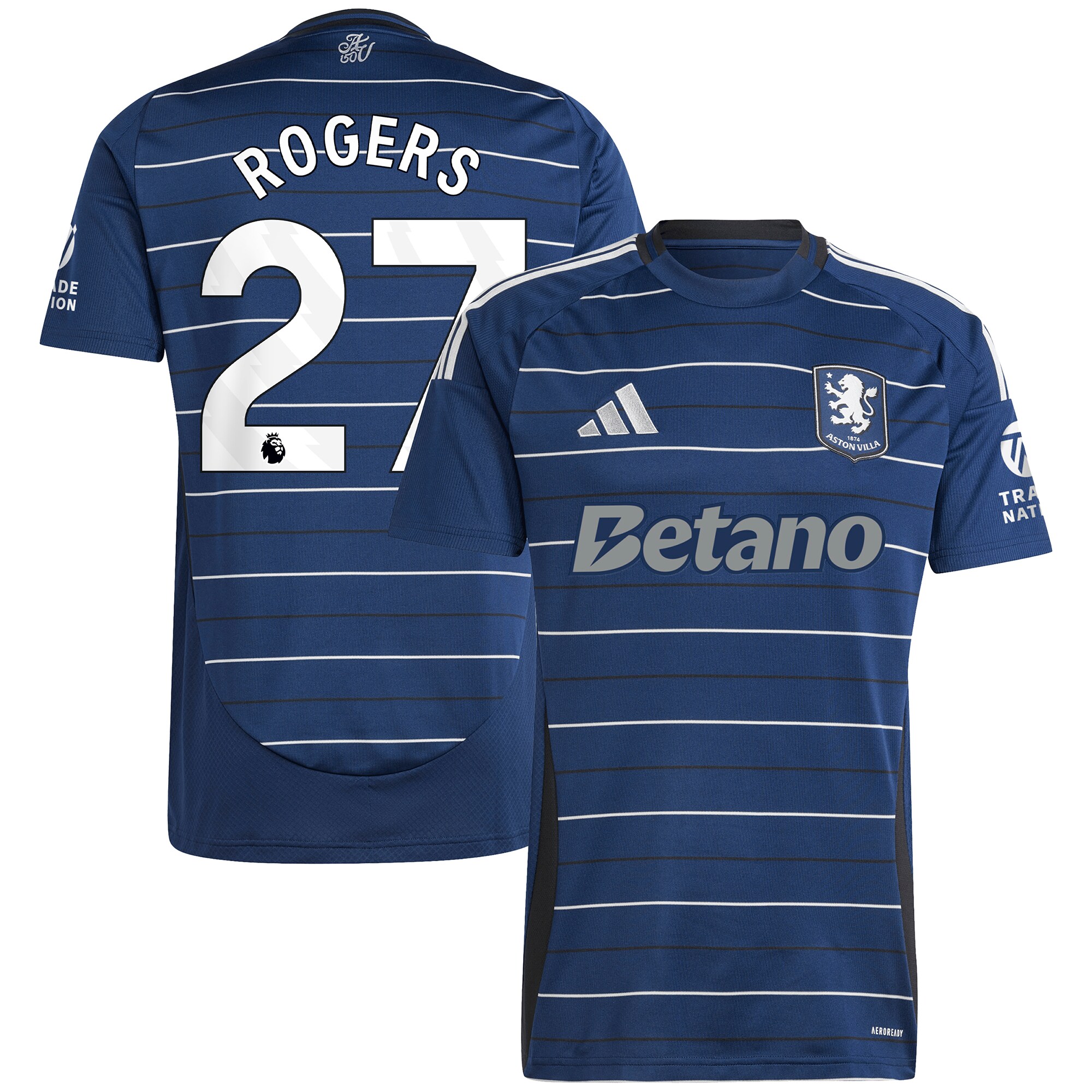 Aston Villa aston villa adidas third shirt 2024-25 with rogers 27 printing Collection | AVFC Jerseys & Fan Gear
