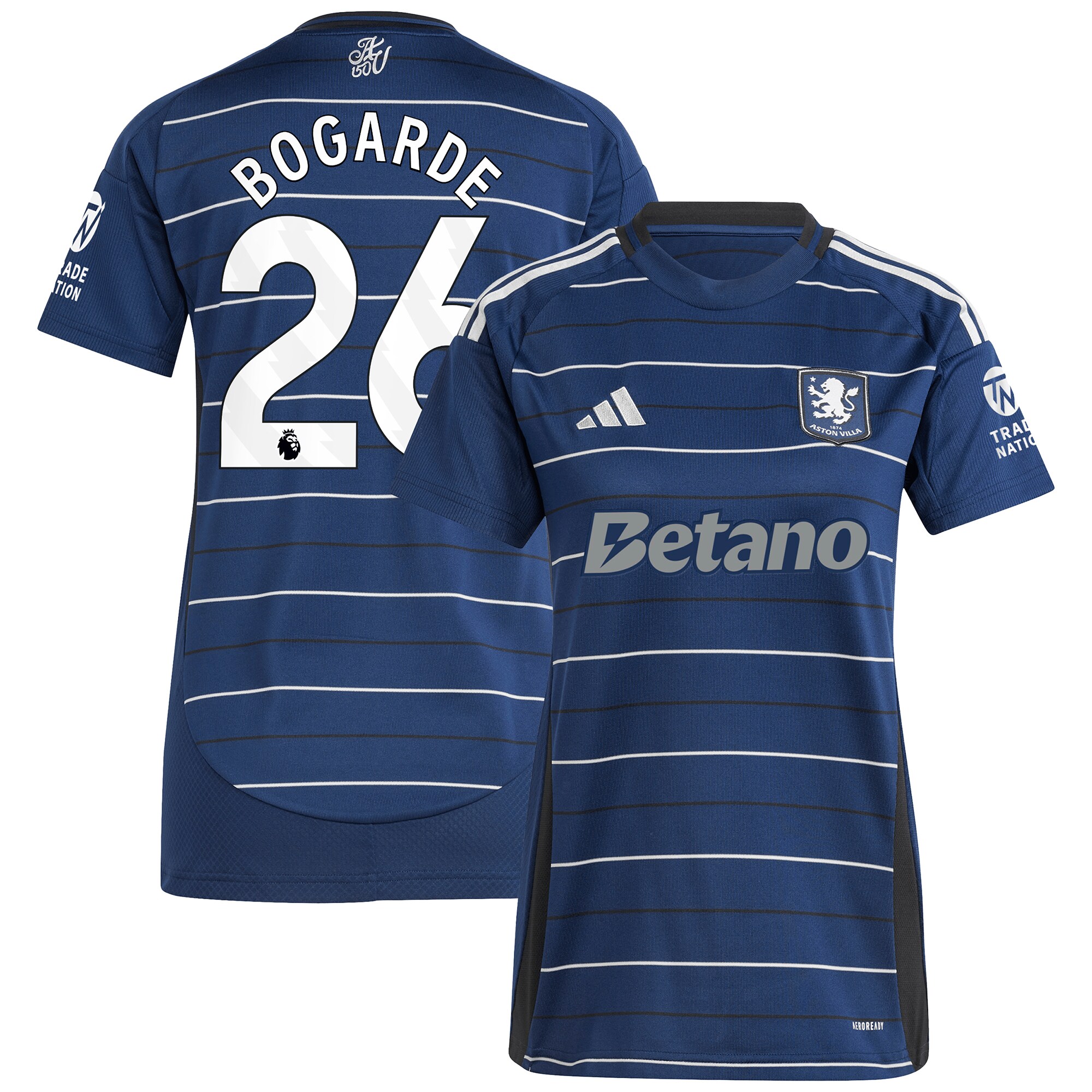Aston Villa aston villa adidas third shirt 2024-25 – womens with bogarde 26 printing Collection | AVFC Jerseys & Fan Gear