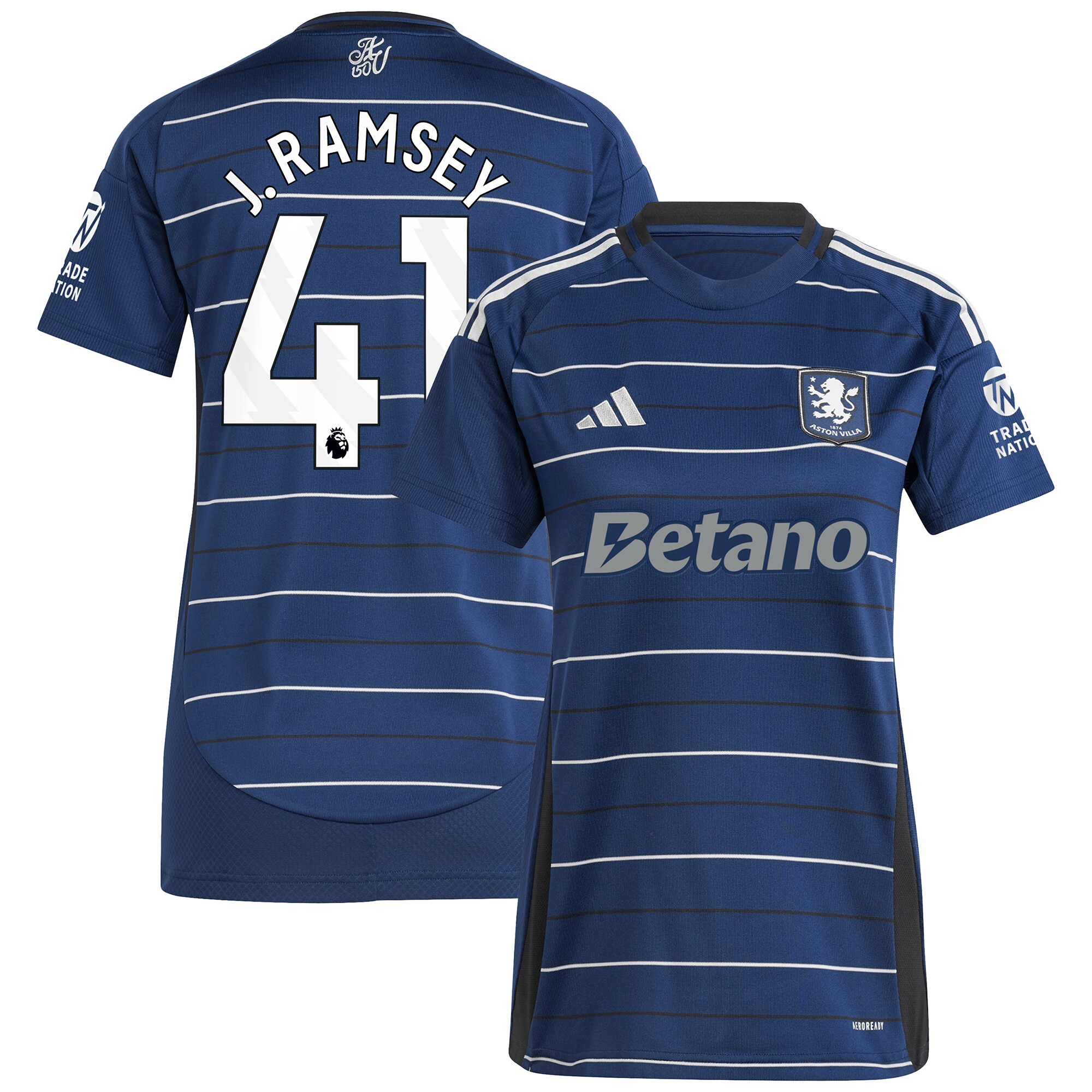 Aston Villa aston villa adidas third shirt 2024-25 – womens with j. ramsey 41 printing Collection | AVFC Jerseys & Fan Gear