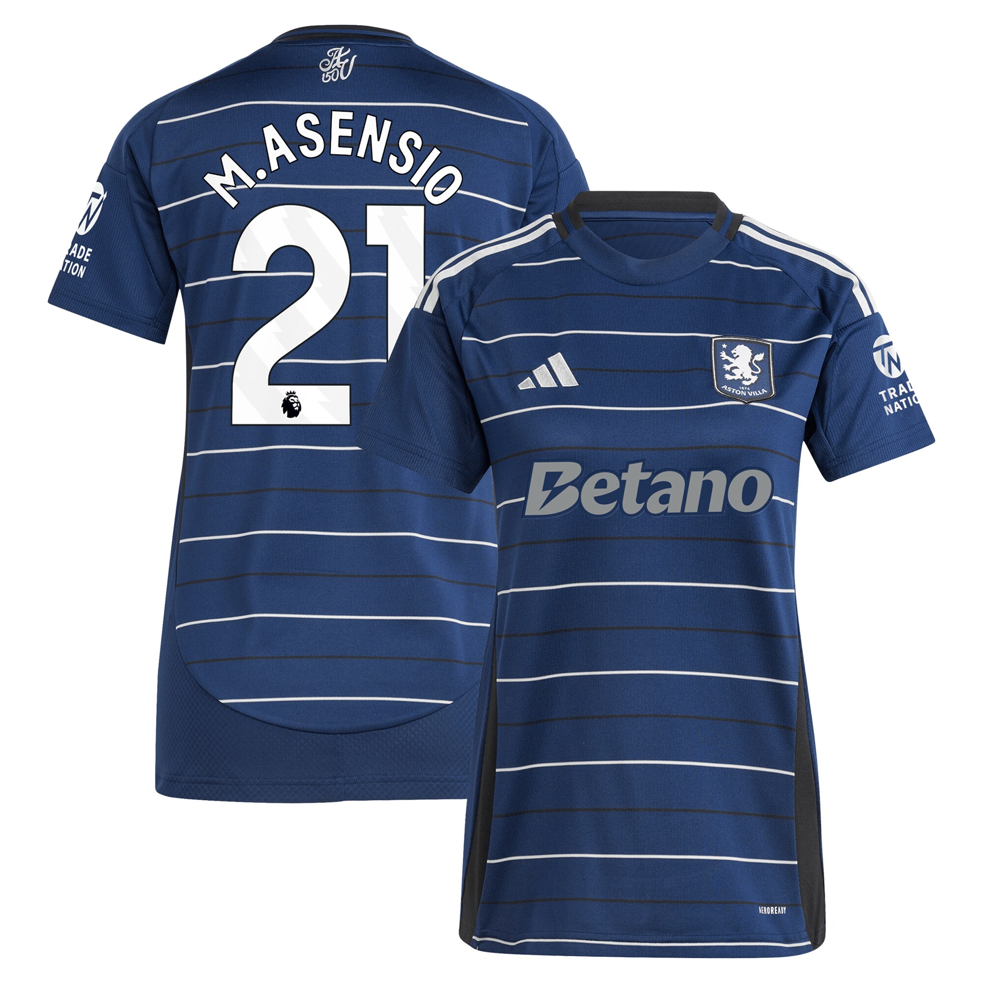 Aston Villa aston villa adidas third shirt 2024-25 – womens with m.asensio 21 printing Collection | AVFC Jerseys & Fan Gear