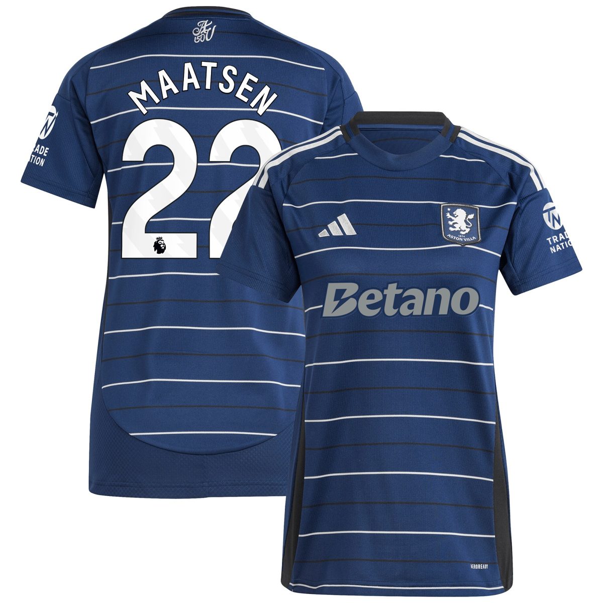 Aston Villa aston villa adidas third shirt 2024-25 – womens with maatsen 22 printing Collection | AVFC Jerseys & Fan Gear
