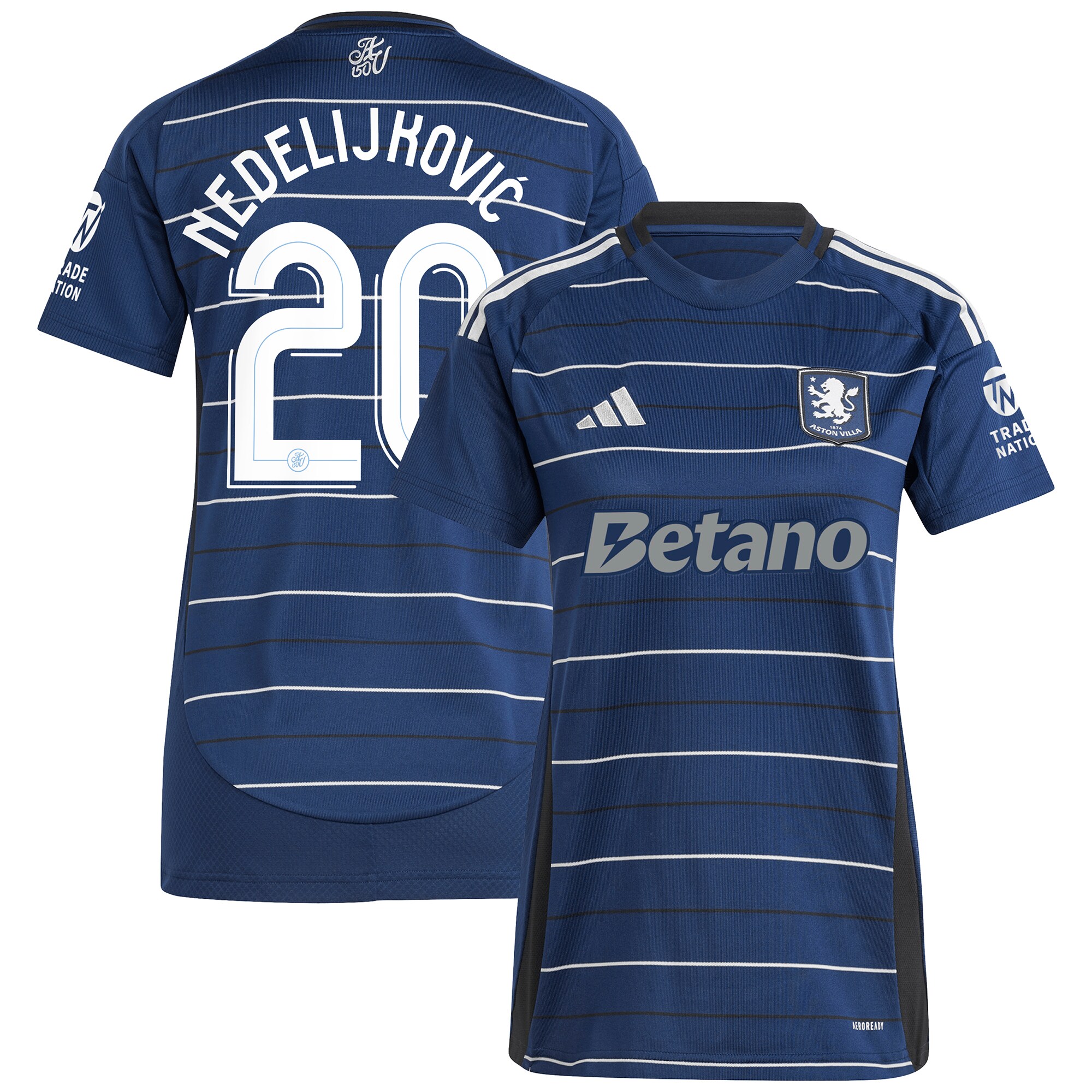 Aston Villa aston villa adidas third shirt 2024-25 – womens with nedeljković 20 cup printing Collection | AVFC Jerseys & Fan Gear