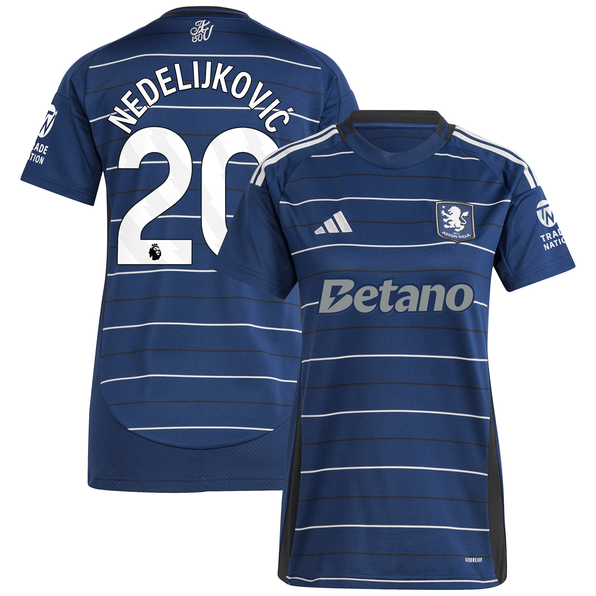 Aston Villa aston villa adidas third shirt 2024-25 – womens with nedeljković 20 printing Collection | AVFC Jerseys & Fan Gear