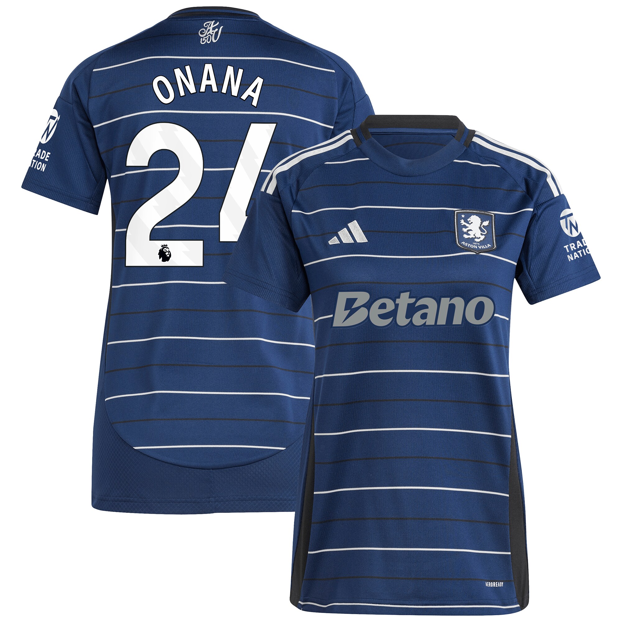 Aston Villa aston villa adidas third shirt 2024-25 – womens with onana 24 printing Collection | AVFC Jerseys & Fan Gear
