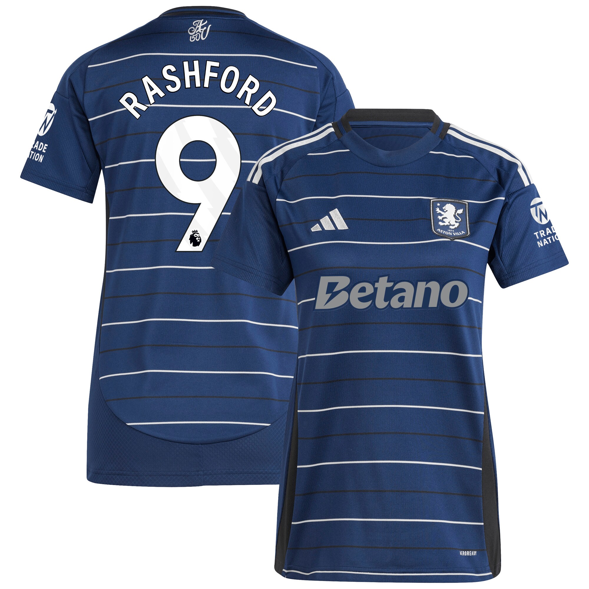 Aston Villa aston villa adidas third shirt 2024-25 – womens with rashford 9 printing Collection | AVFC Jerseys & Fan Gear