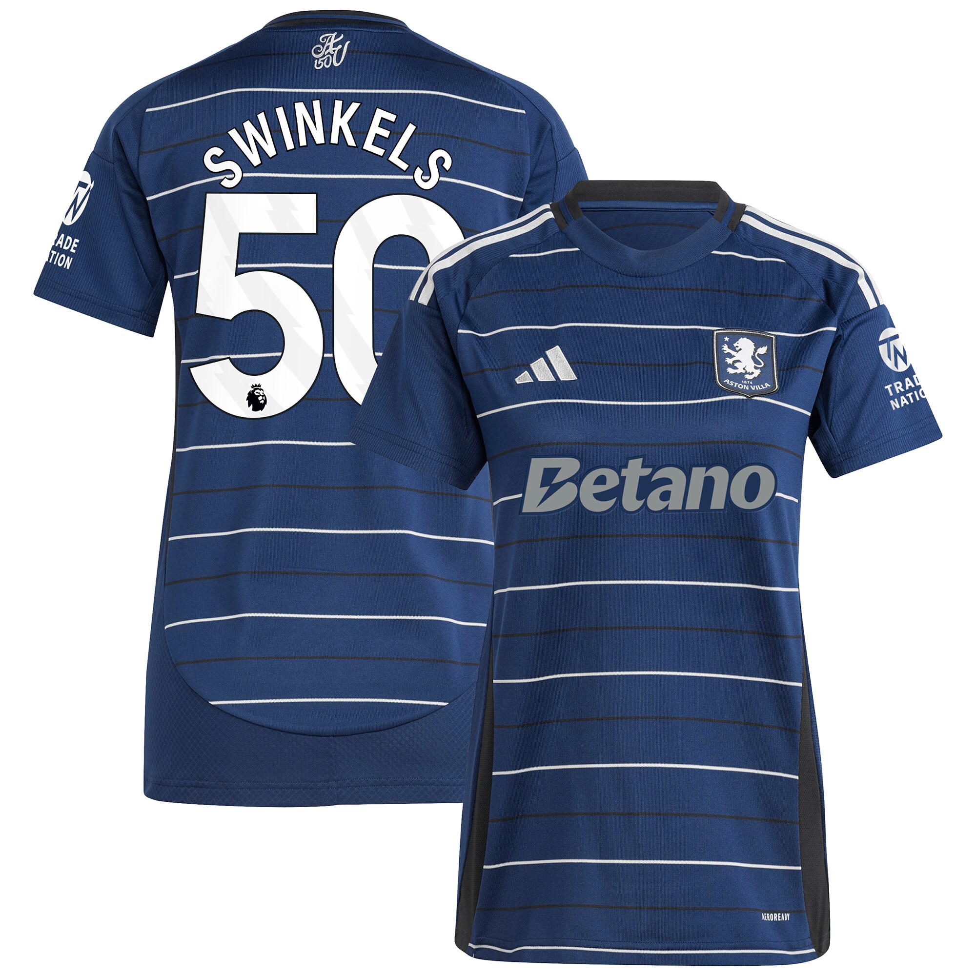Aston Villa aston villa adidas third shirt 2024-25 – womens with swinkels 50 printing Collection | AVFC Jerseys & Fan Gear