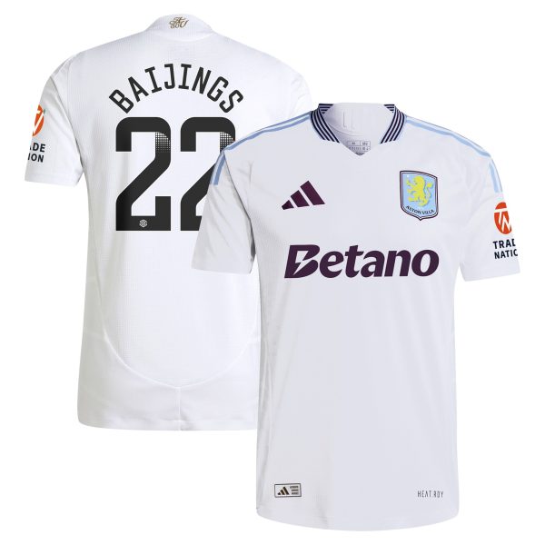 Aston Villa aston villa adidas wsl away authentic shirt 2024-25 with baijings 22 printing Collection | AVFC Jerseys & Fan Gear