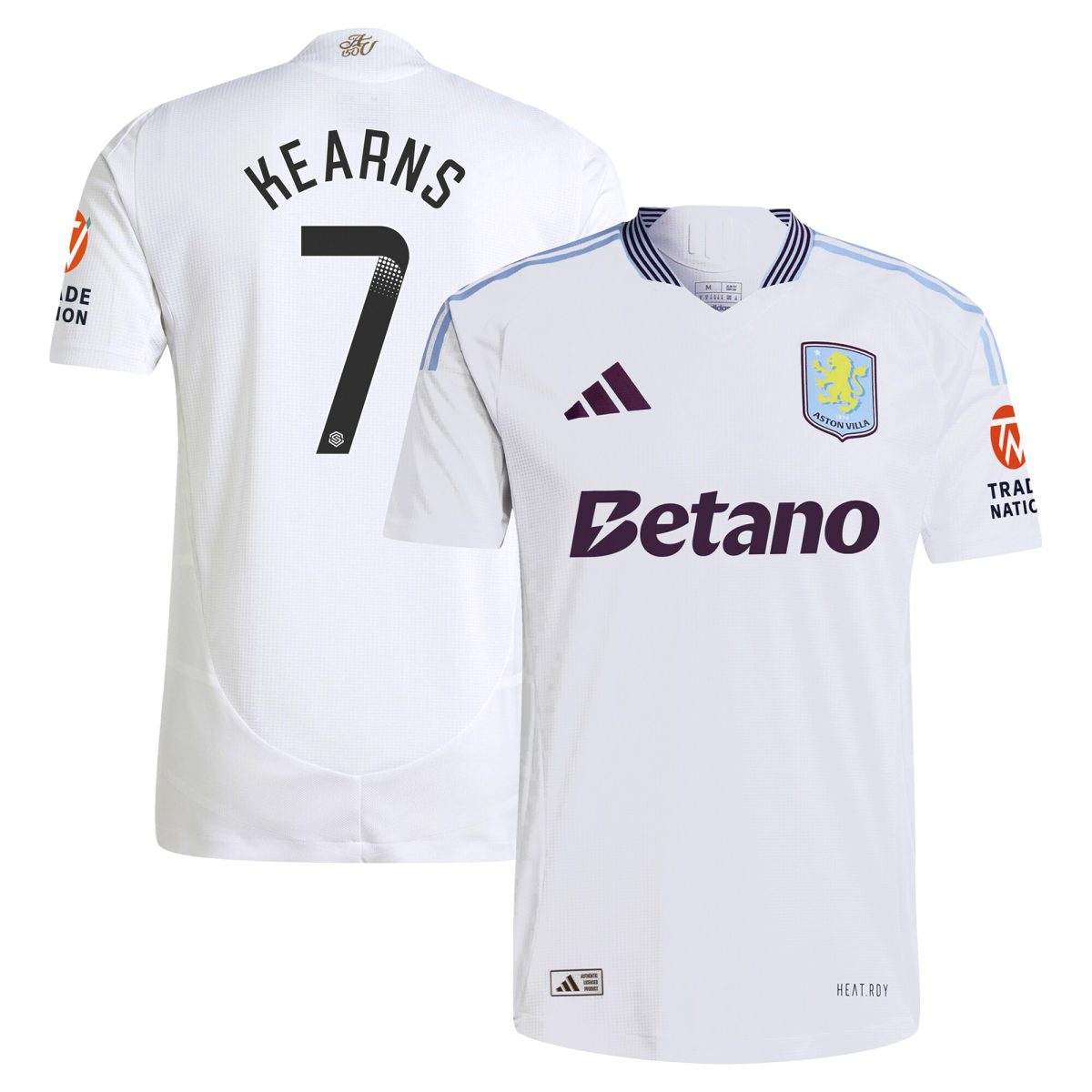 Aston Villa aston villa adidas wsl away authentic shirt 2024-25 with kearns 7 printing Collection | AVFC Jerseys & Fan Gear