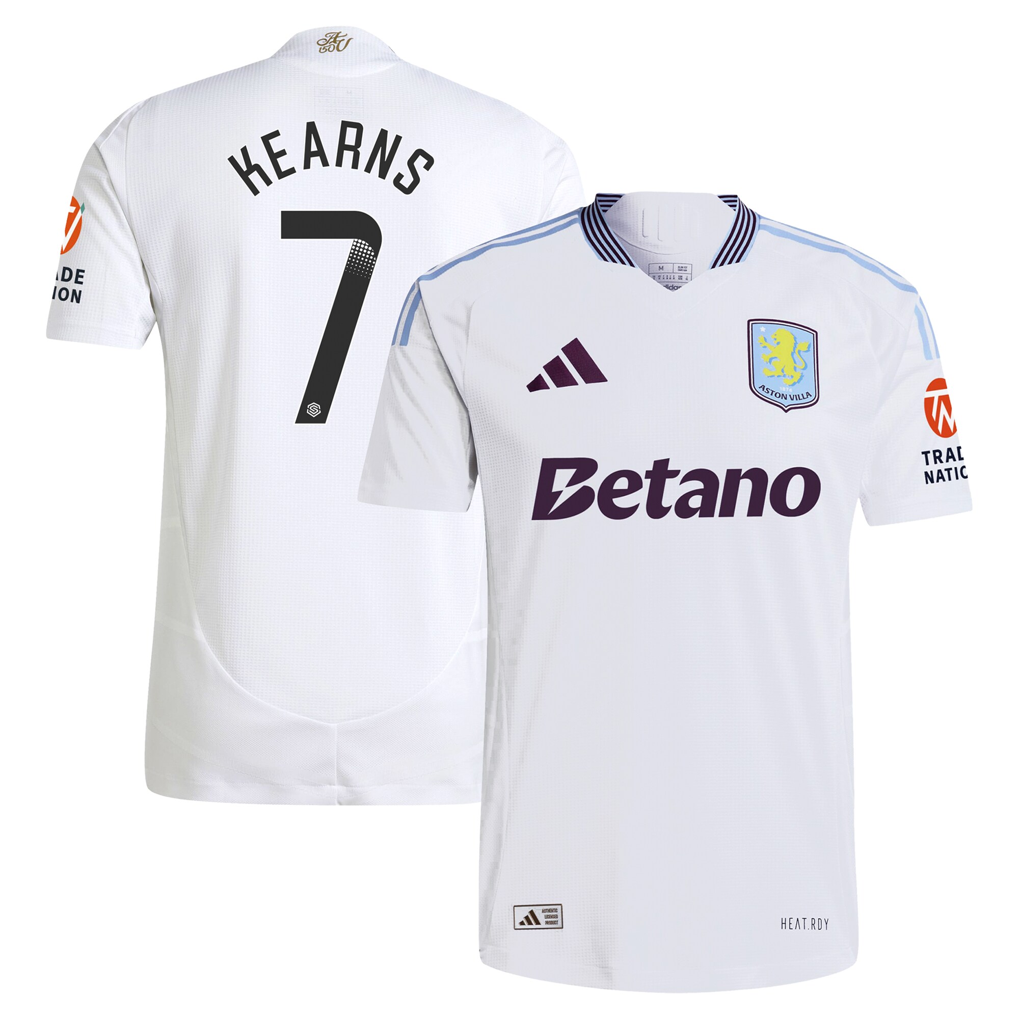 Aston Villa aston villa adidas wsl away authentic shirt 2024-25 with kearns 7 printing Collection | AVFC Jerseys & Fan Gear
