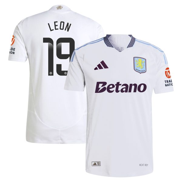 Aston Villa aston villa adidas wsl away authentic shirt 2024-25 with leon 19 printing Collection | AVFC Jerseys & Fan Gear