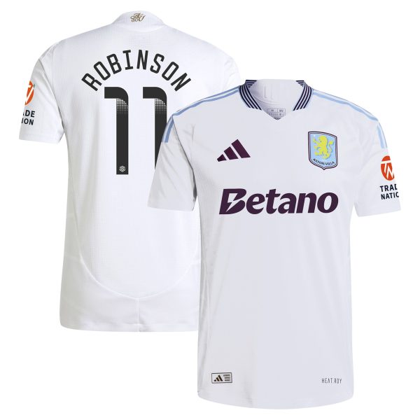 Aston Villa aston villa adidas wsl away authentic shirt 2024-25 with robinson 11 printing Collection | AVFC Jerseys & Fan Gear