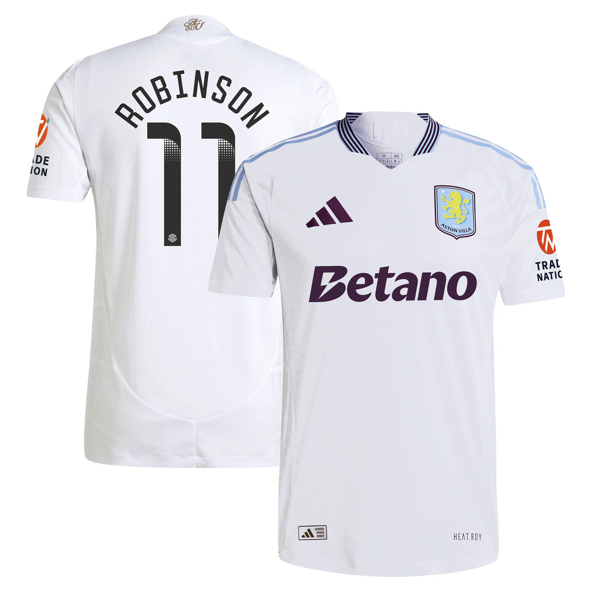 Aston Villa aston villa adidas wsl away authentic shirt 2024-25 with robinson 11 printing Collection | AVFC Jerseys & Fan Gear