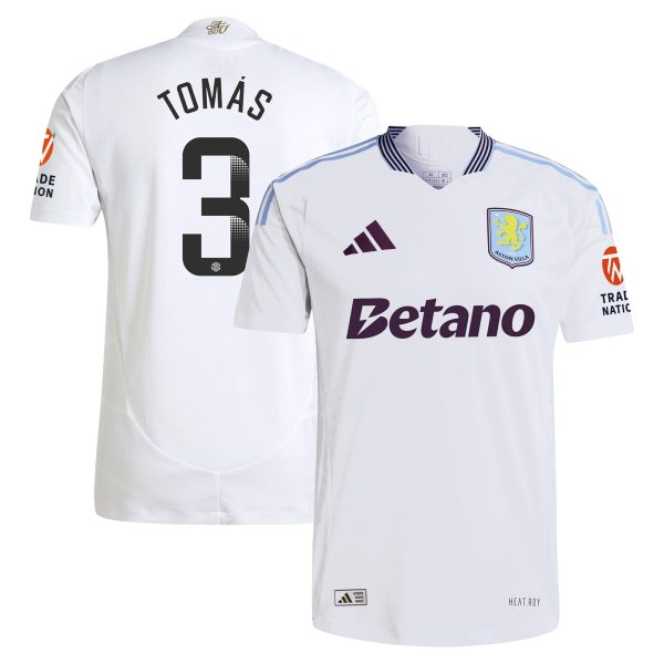 Aston Villa aston villa adidas wsl away authentic shirt 2024-25 with tomás 3 printing Collection | AVFC Jerseys & Fan Gear