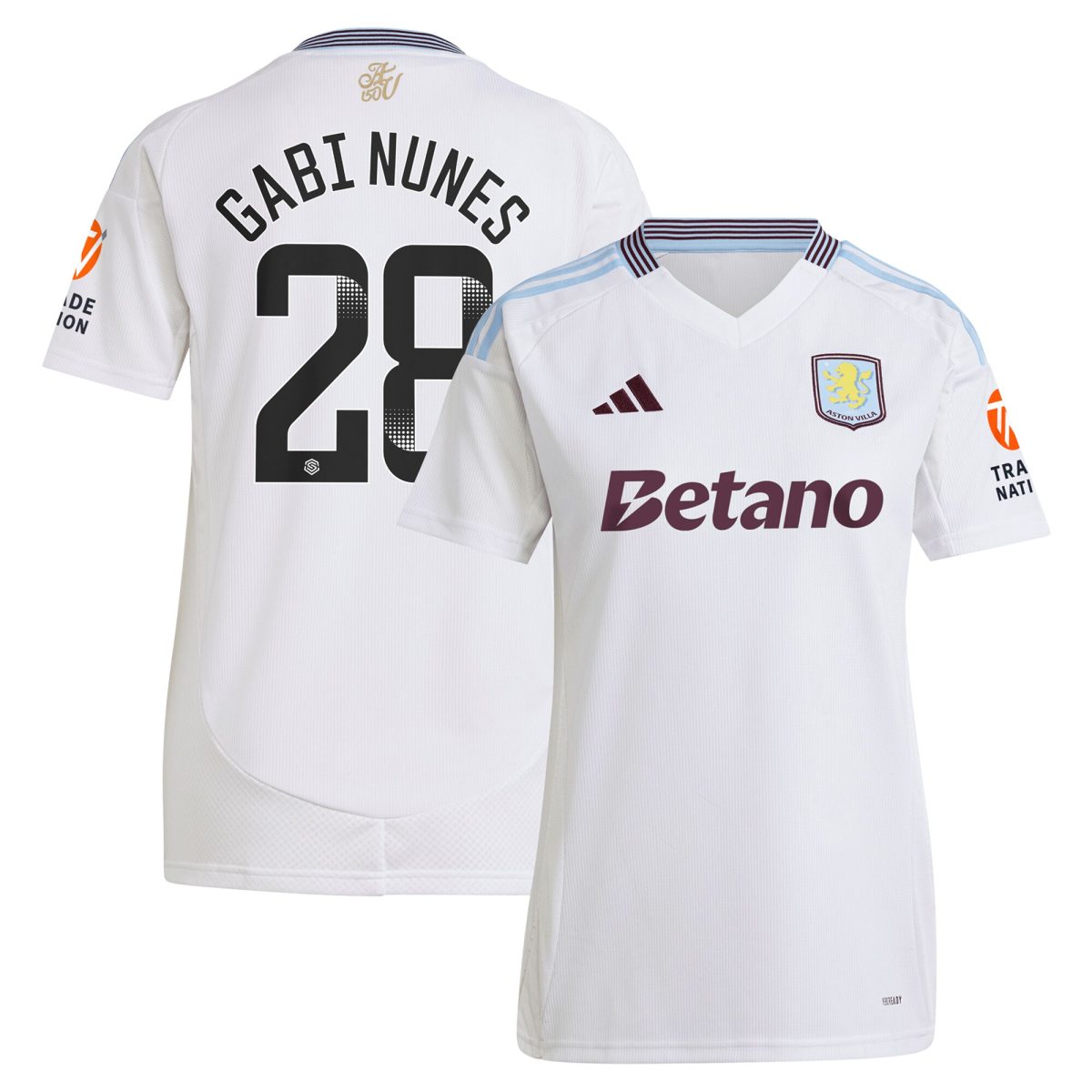 Aston Villa aston villa adidas wsl away shirt 2024-25 – womens with gabi nunes 28 printing Collection | AVFC Jerseys & Fan Gear