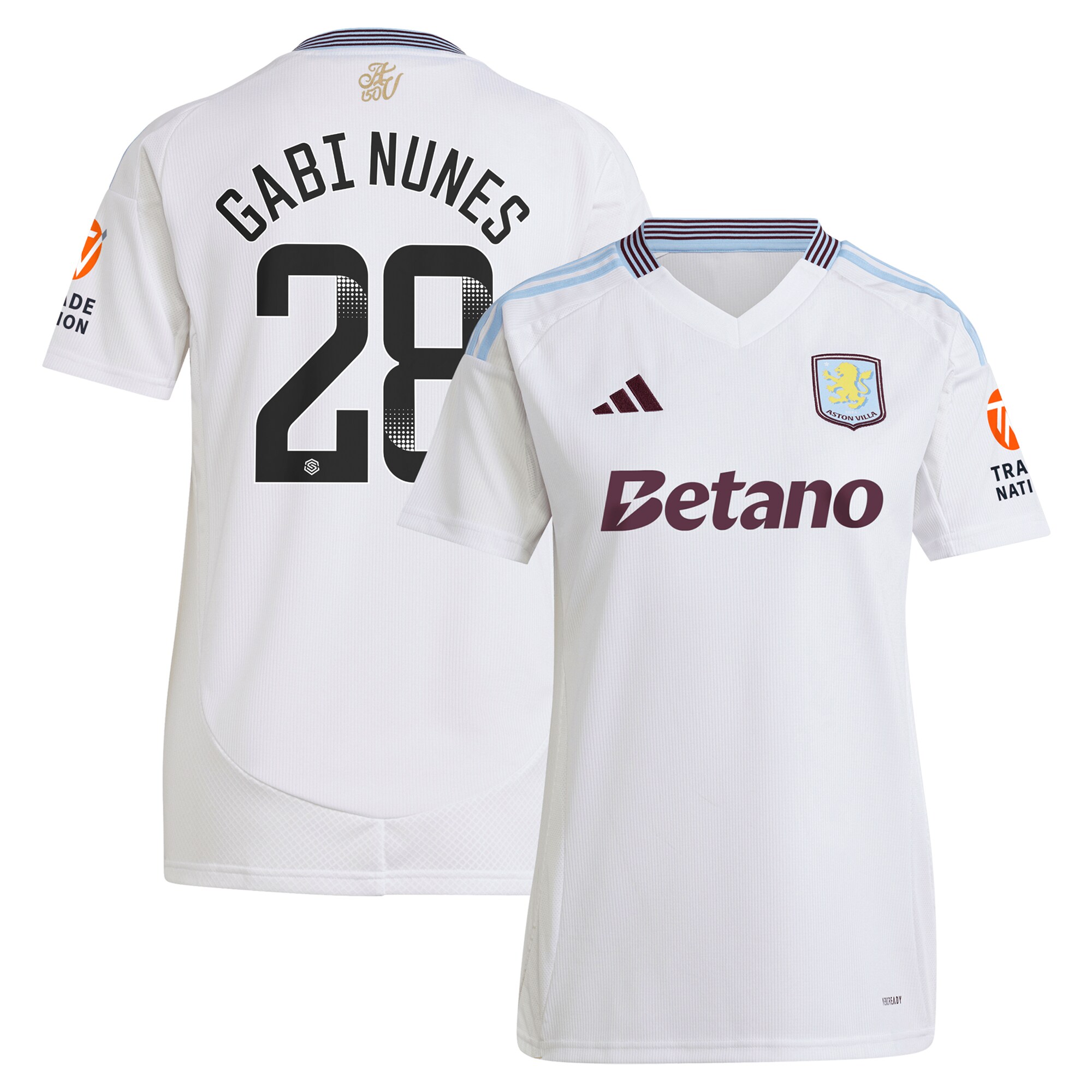 Aston Villa aston villa adidas wsl away shirt 2024-25 – womens with gabi nunes 28 printing Collection | AVFC Jerseys & Fan Gear
