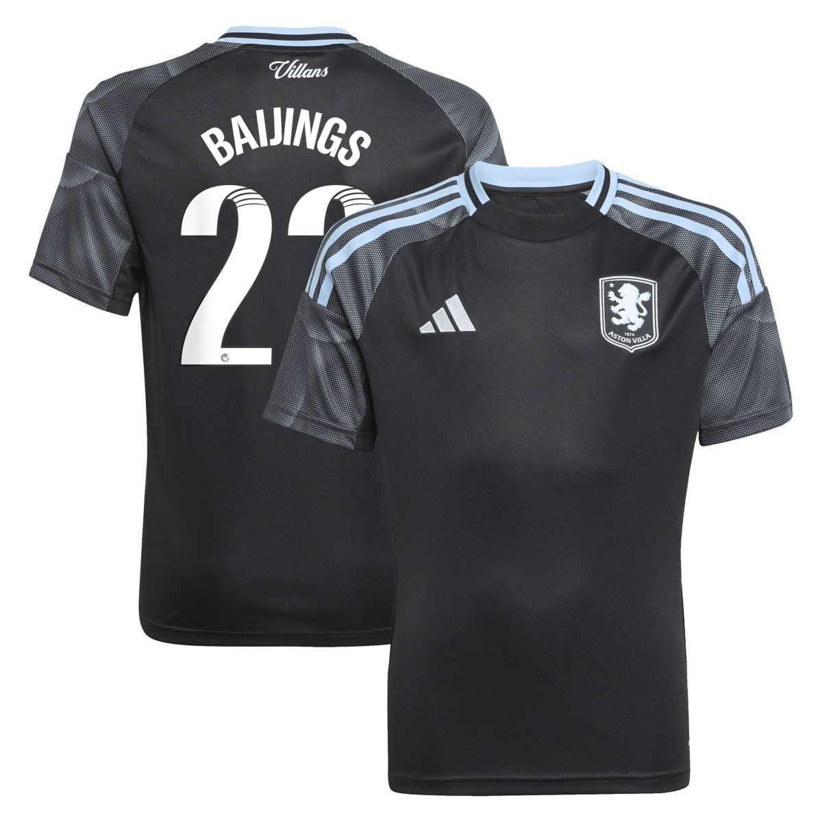 Aston Villa aston villa adidas wsl away shirt 2025-26 – kids with baijings 22 printing Collection | AVFC Jerseys & Fan Gear