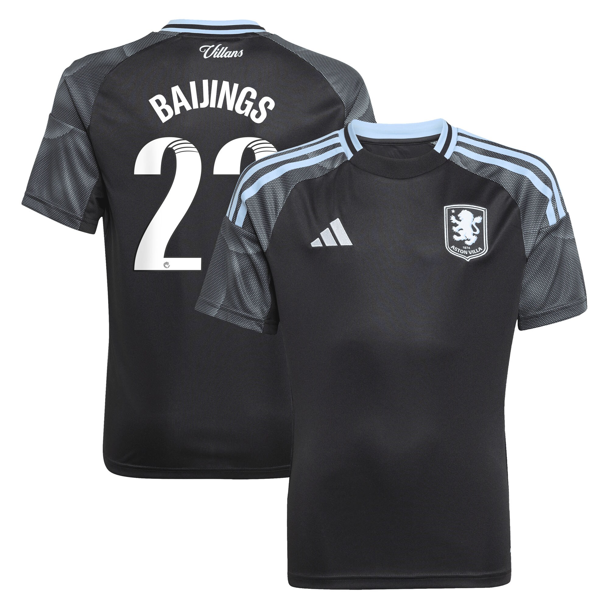 Aston Villa aston villa adidas wsl away shirt 2025-26 – kids with baijings 22 printing Collection | AVFC Jerseys & Fan Gear