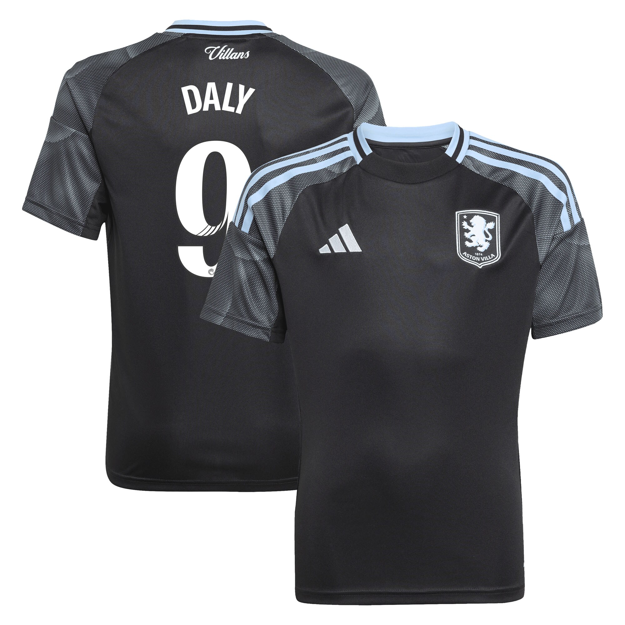 Aston Villa aston villa adidas wsl away shirt 2025-26 – kids with daly 9 printing Collection | AVFC Jerseys & Fan Gear