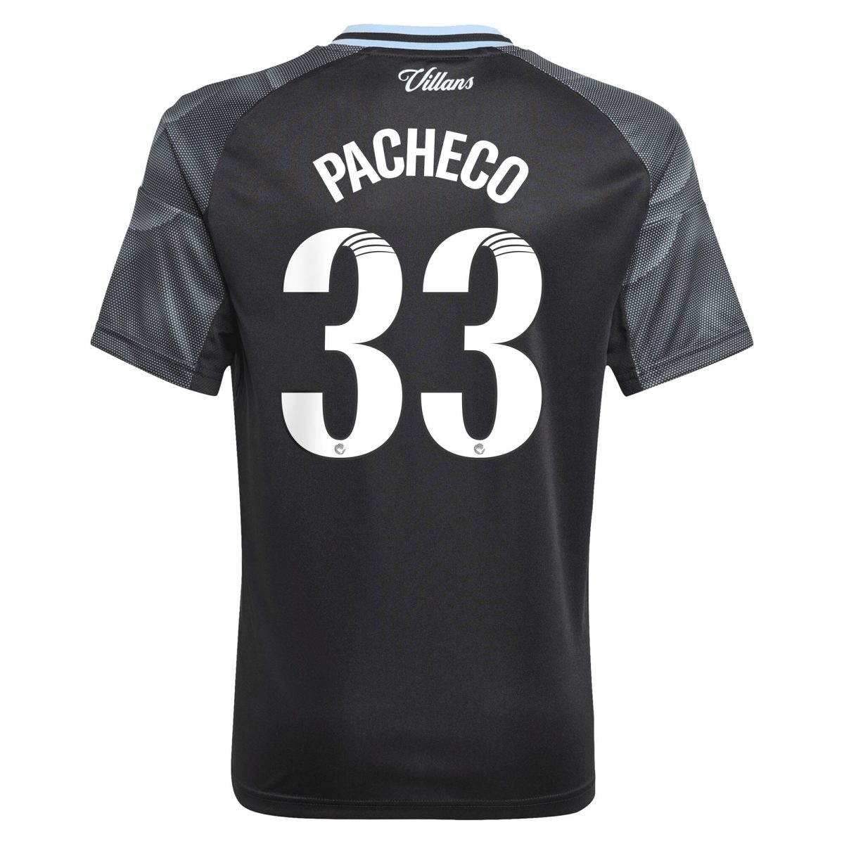 Aston Villa aston villa adidas wsl away shirt 2025-26 – kids with pacheco 33 printing Collection | AVFC Jerseys & Fan Gear
