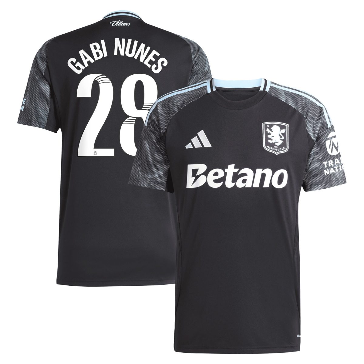 Aston Villa aston villa adidas wsl away shirt 2025-26 with gabi nunes 28 printing Collection | AVFC Jerseys & Fan Gear