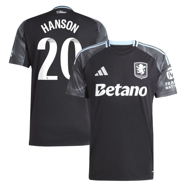 Aston Villa aston villa adidas wsl away shirt 2025-26 with hanson 20 printing Collection | AVFC Jerseys & Fan Gear