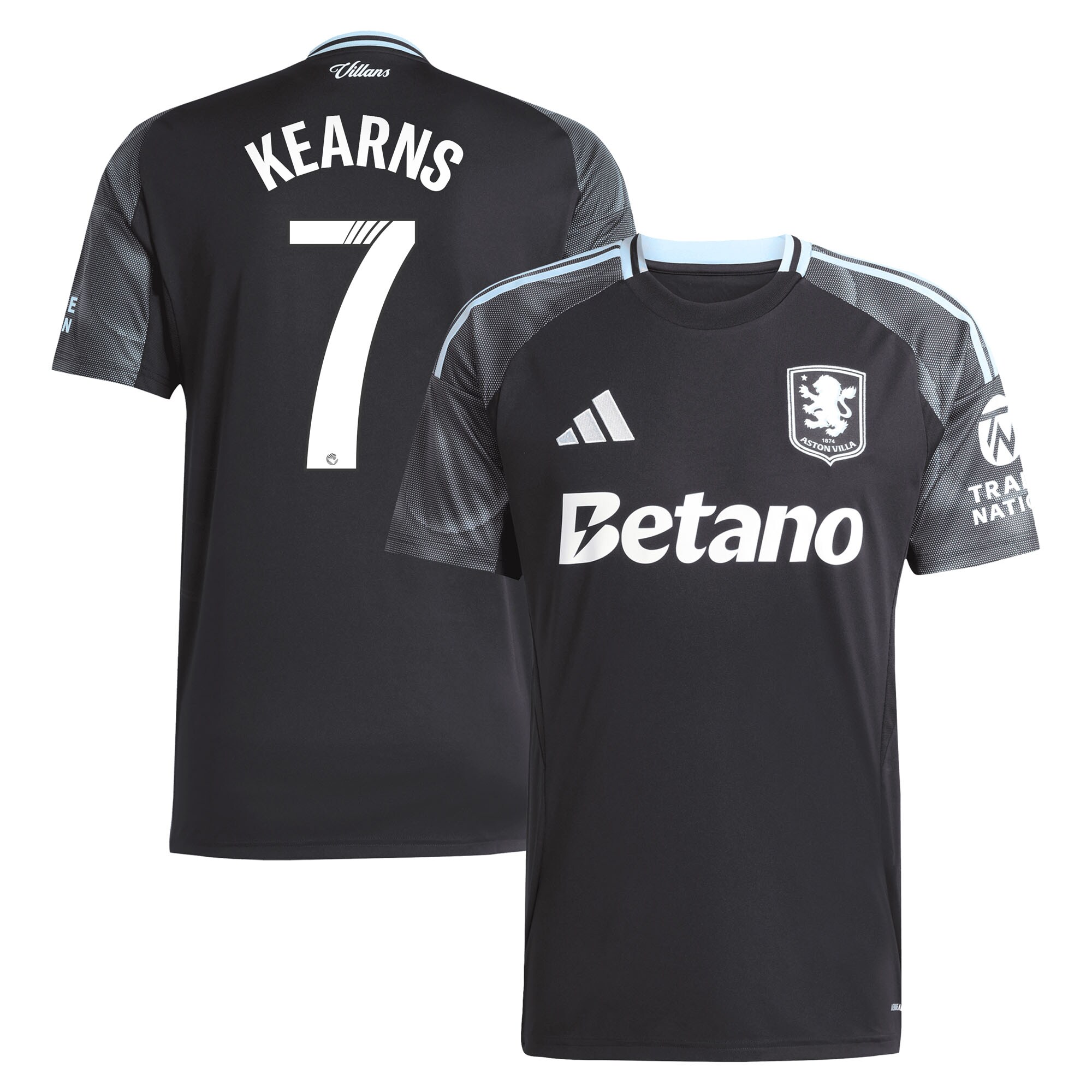 Aston Villa aston villa adidas wsl away shirt 2025-26 with kearns 7 printing Collection | AVFC Jerseys & Fan Gear