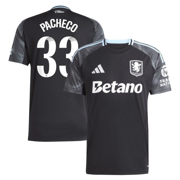 Aston Villa aston villa adidas wsl away shirt 2025-26 with pacheco 33 printing Collection | AVFC Jerseys & Fan Gear