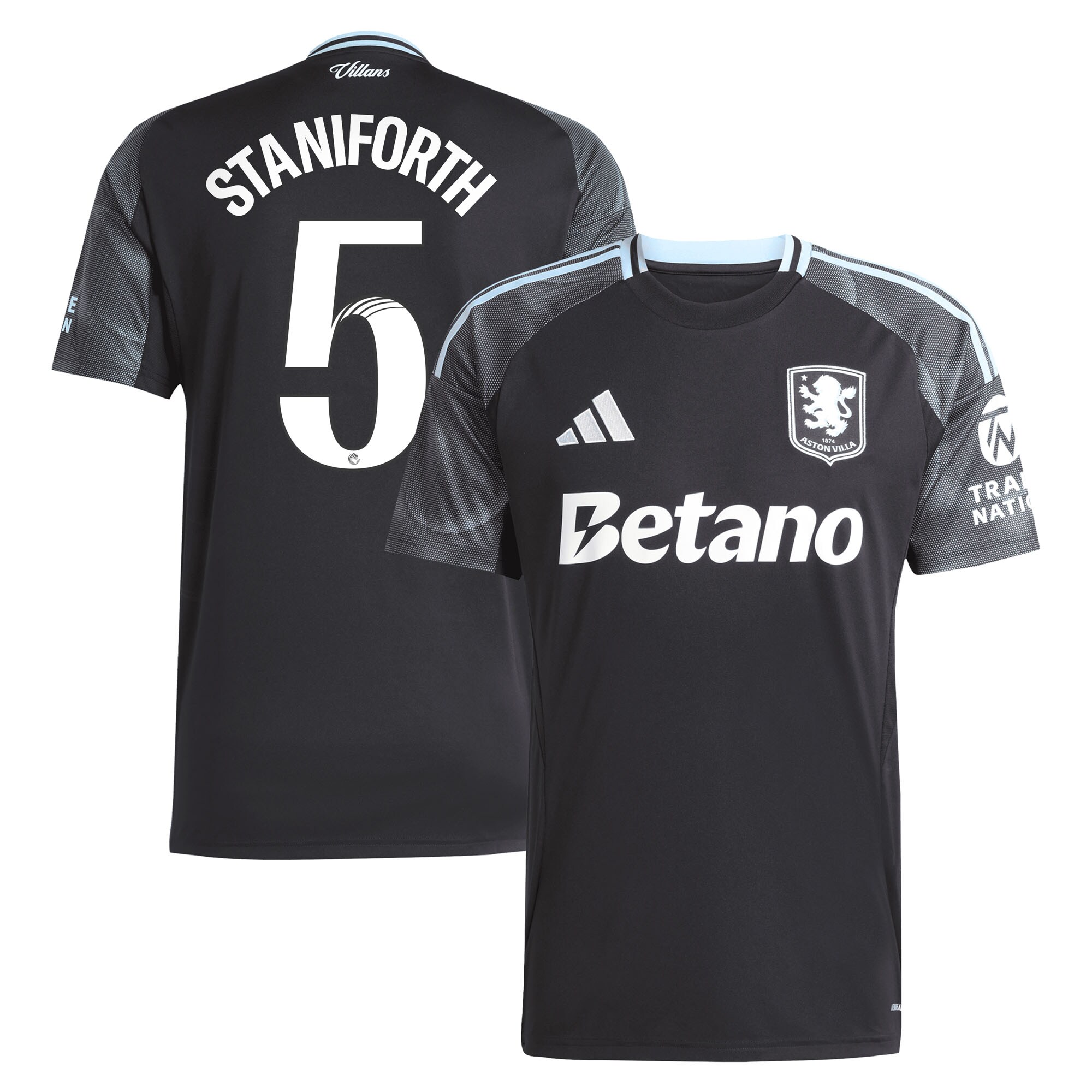 Aston Villa aston villa adidas wsl away shirt 2025-26 with staniforth 5 printing Collection | AVFC Jerseys & Fan Gear
