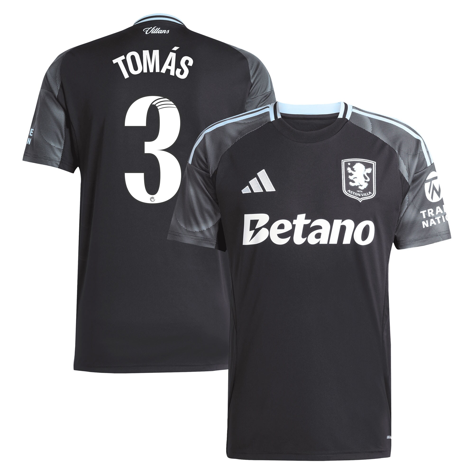 Aston Villa aston villa adidas wsl away shirt 2025-26 with tomás 3 printing Collection | AVFC Jerseys & Fan Gear
