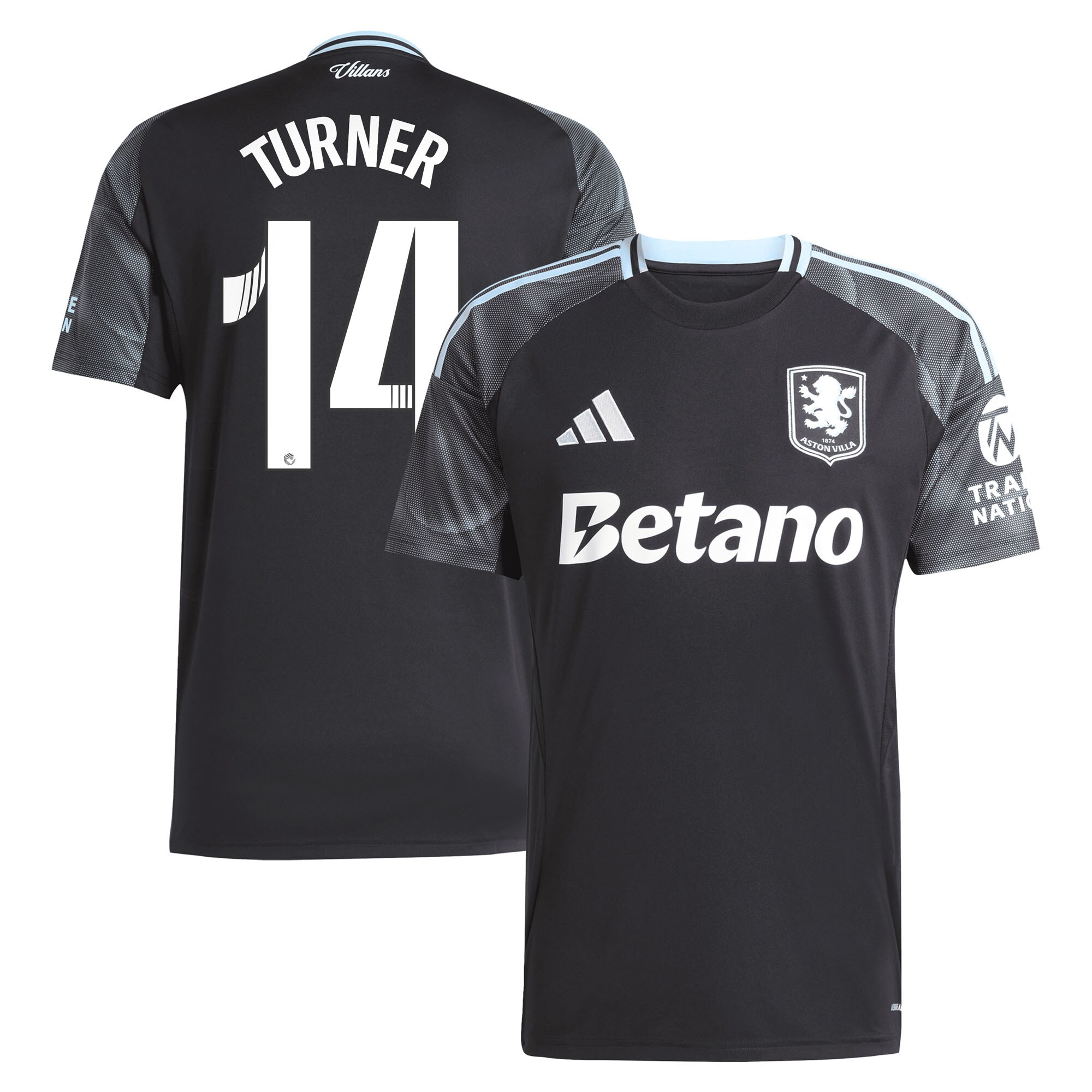 Aston Villa aston villa adidas wsl away shirt 2025-26 with turner 14 printing Collection | AVFC Jerseys & Fan Gear