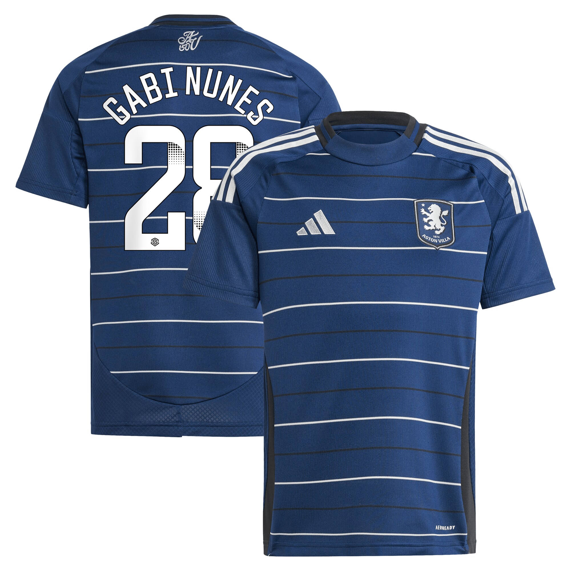 Aston Villa aston villa adidas wsl third shirt 2024-25 – kids with gabi nunes 28 printing Collection | AVFC Jerseys & Fan Gear