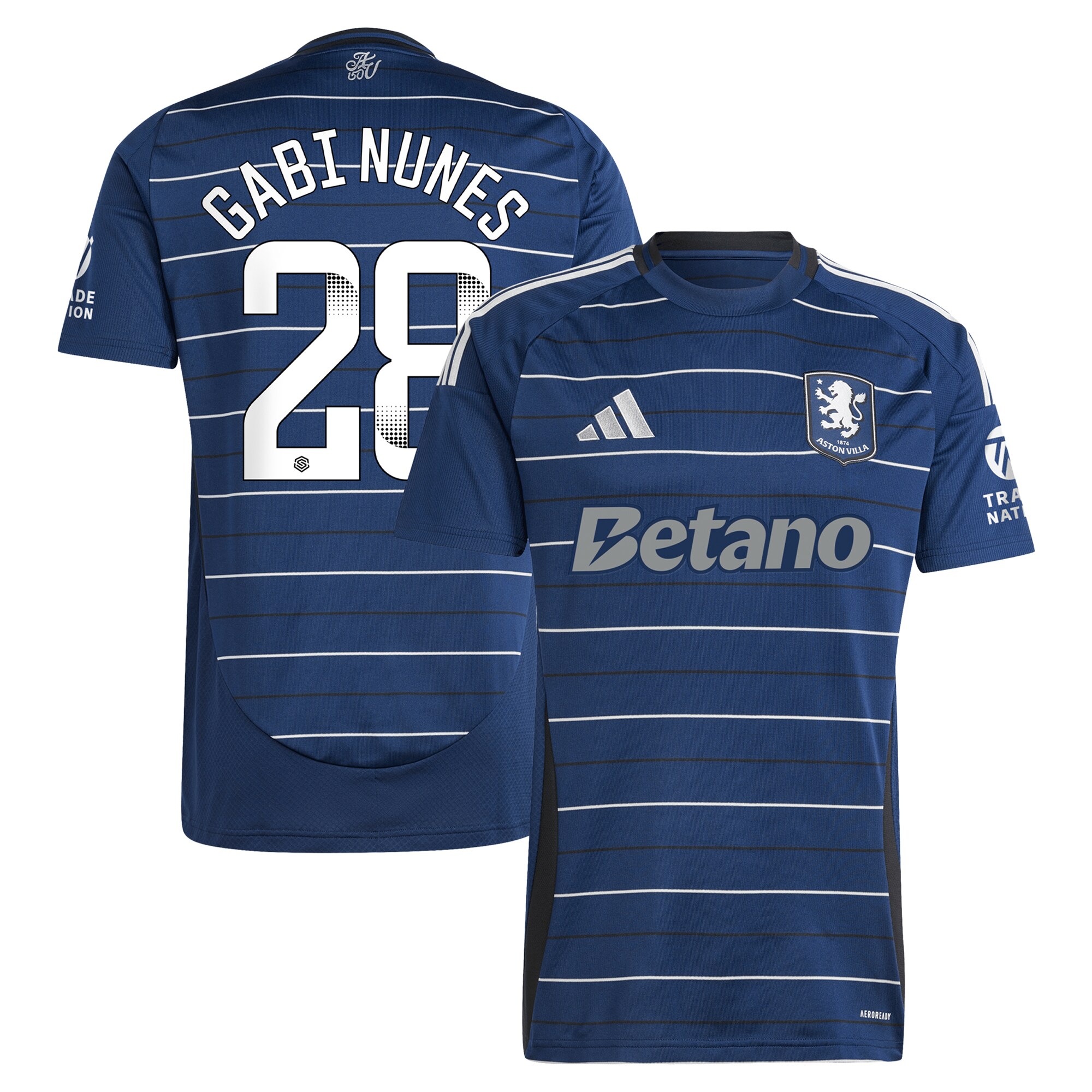 Aston Villa aston villa adidas wsl third shirt 2024-25 with gabi nunes 28 printing Collection | AVFC Jerseys & Fan Gear