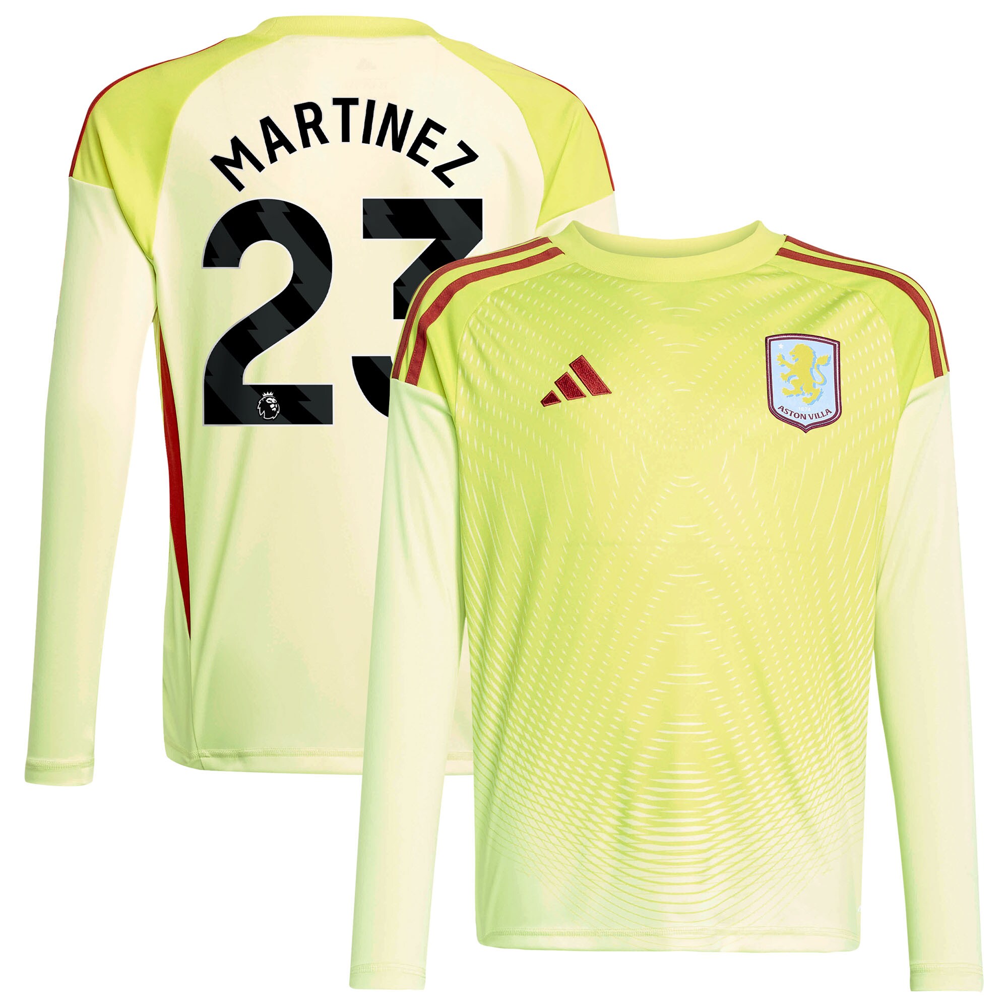 Aston Villa aston villa away goalkeeper shirt 2025-26 – kids with martinez 23 printing Collection | AVFC Jerseys & Fan Gear