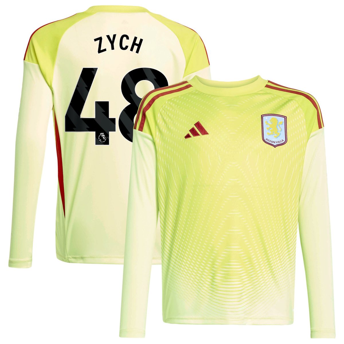 Aston Villa aston villa away goalkeeper shirt 2025-26 – kids with zych 48 printing Collection | AVFC Jerseys & Fan Gear