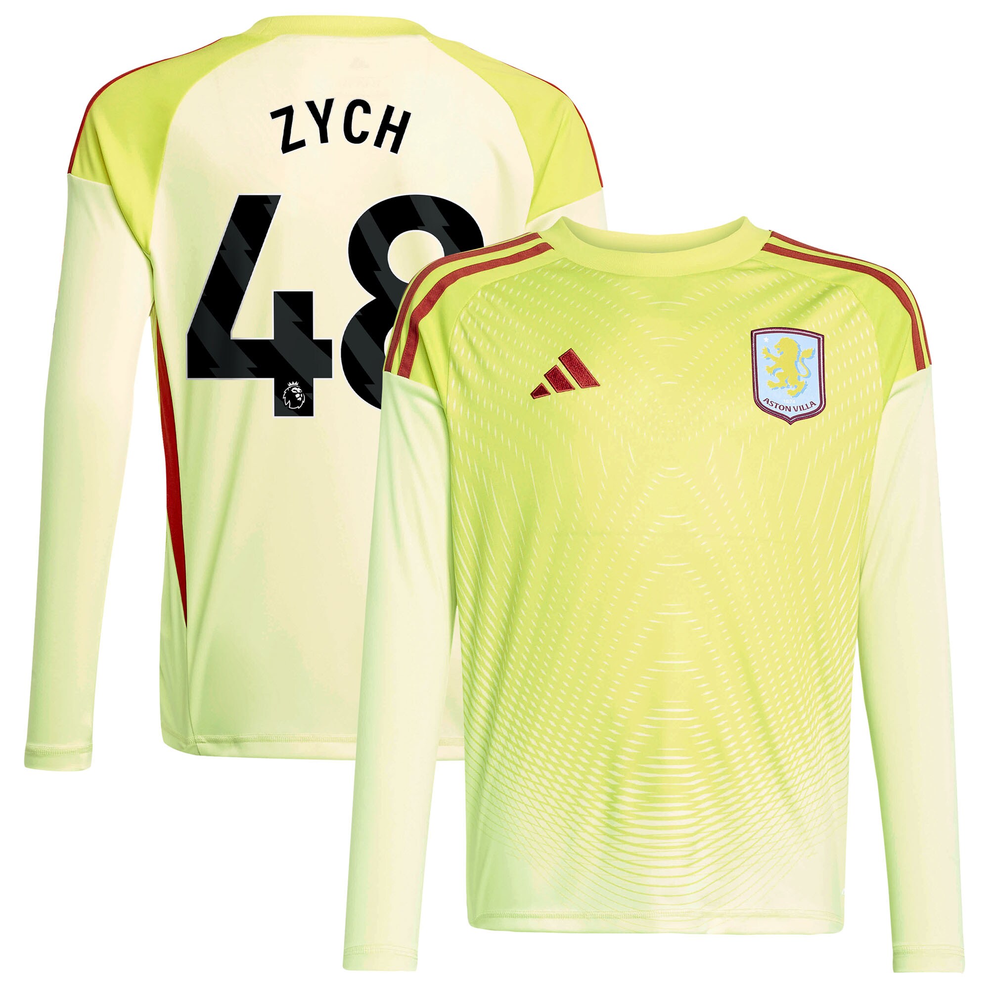 Aston Villa aston villa away goalkeeper shirt 2025-26 – kids with zych 48 printing Collection | AVFC Jerseys & Fan Gear