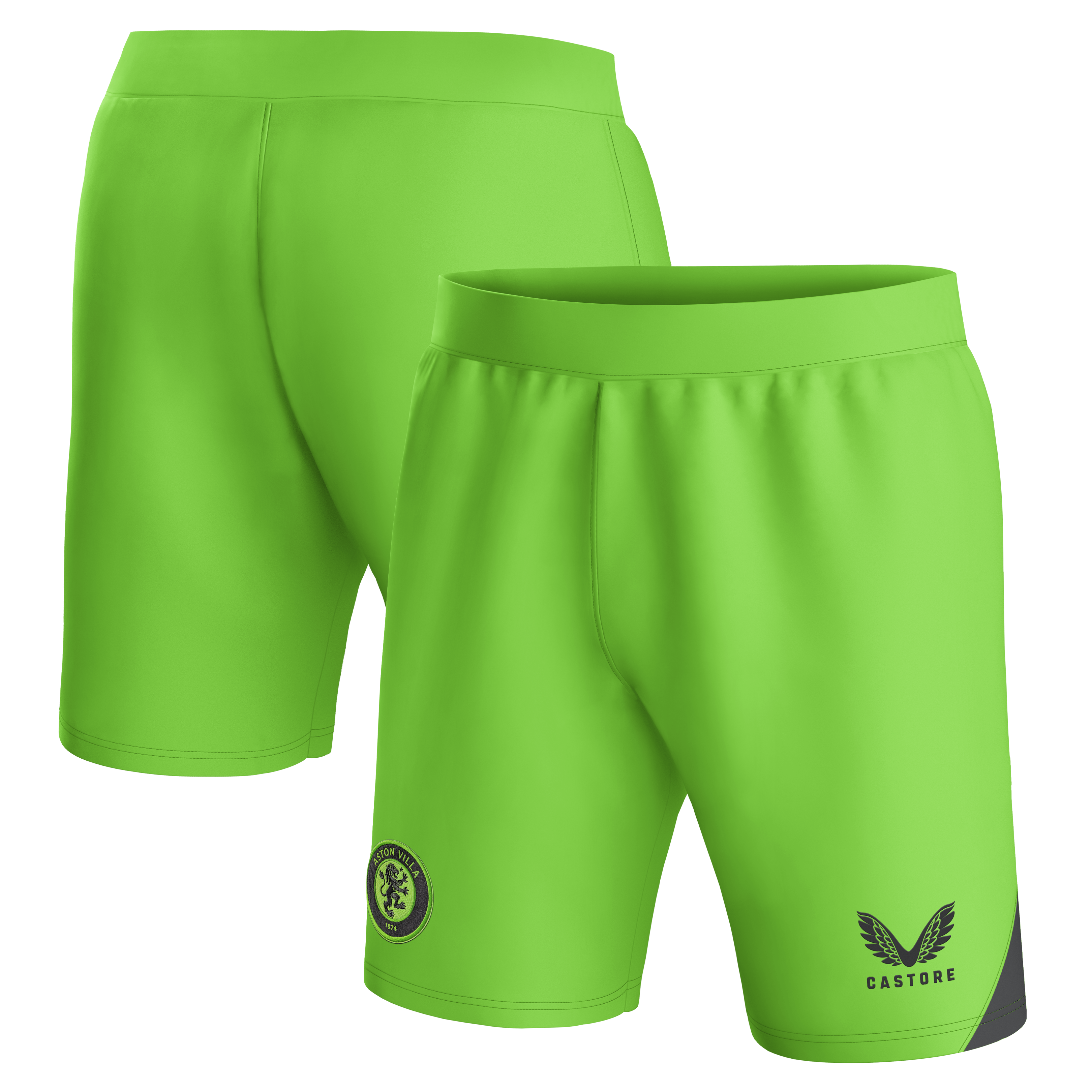 Aston Villa aston villa castore away goalkeeper shorts 2023-24 – kids – 13385917 with custom printing Collection | AVFC Jerseys & Fan Gear