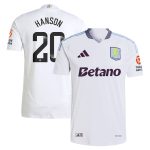 Aston Villa aston villa wsl adidas away authentic shirt 2024-25 with hanson 20 printing Collection | AVFC Jerseys & Fan Gear