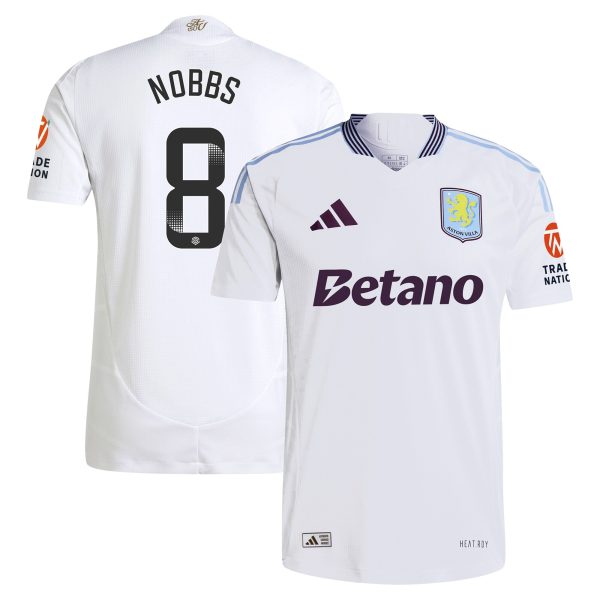 Aston Villa aston villa wsl adidas away authentic shirt 2024-25 with nobbs 8 printing Collection | AVFC Jerseys & Fan Gear