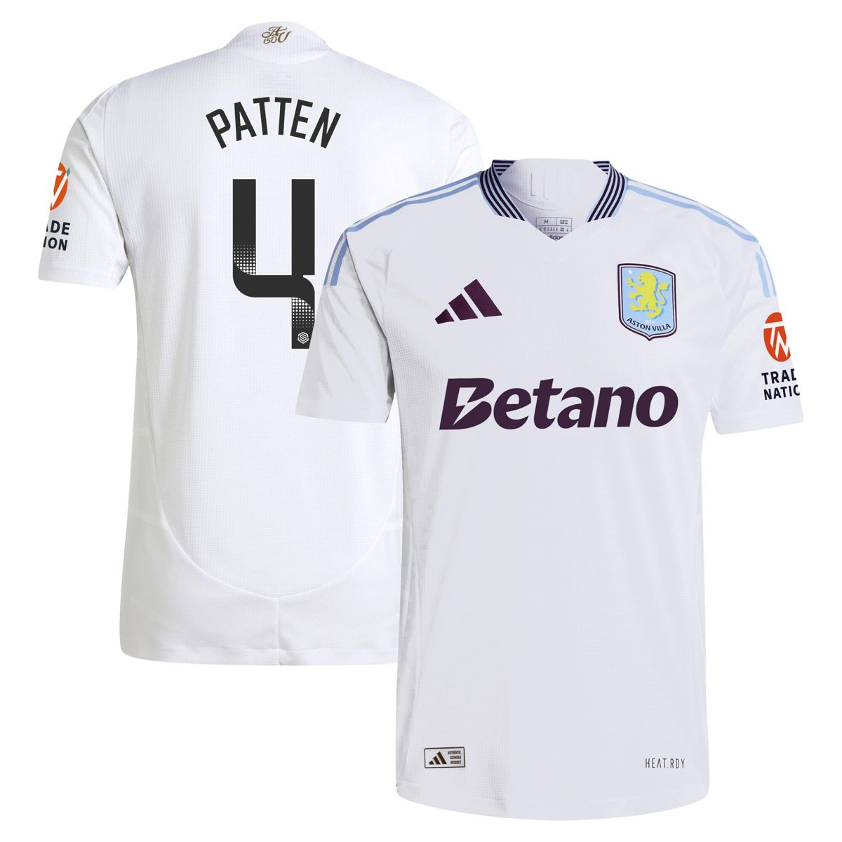 Aston Villa aston villa wsl adidas away authentic shirt 2024-25 with patten 4 printing Collection | AVFC Jerseys & Fan Gear