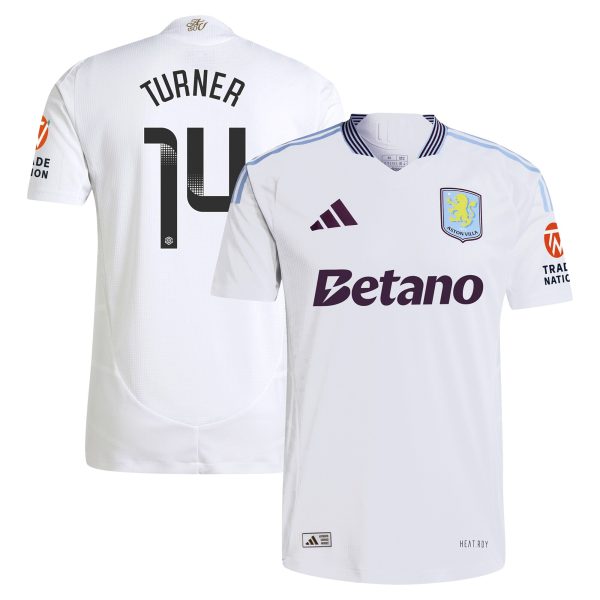 Aston Villa aston villa wsl adidas away authentic shirt 2024-25 with turner 14 printing Collection | AVFC Jerseys & Fan Gear